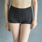 丸福ガーゼ/当店限定　一分丈無地ショーツ